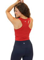 Essential Short Seamless Tank - Cherry