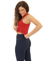 Essential Short Seamless Tank - Cherry