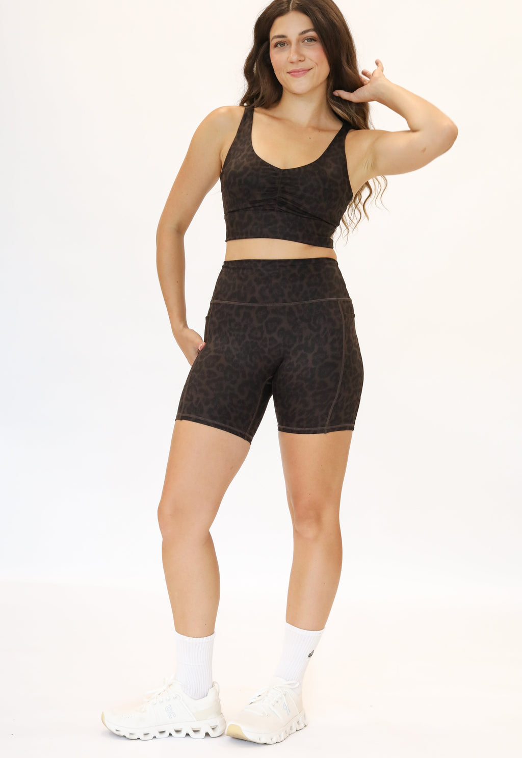 Skin Glide Shorts (6 in. inseam) - Cocoa Leopard