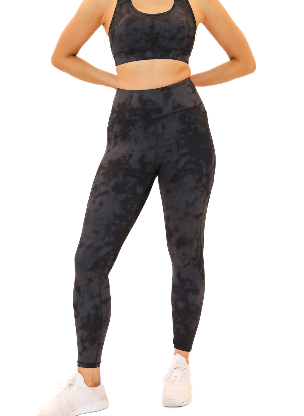 Lux Baseline 7/8 Leggings (23 in.) - Onyx Tie Dye