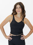 Dynamic Chakra Tank (Mid-Length) - Heathered Black