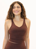 Dynamic Chakra Tank (Mid-Length) - Heathered Fossil