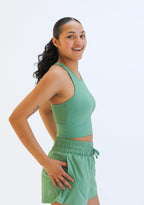 Malibu Crop Top  - Pistachio