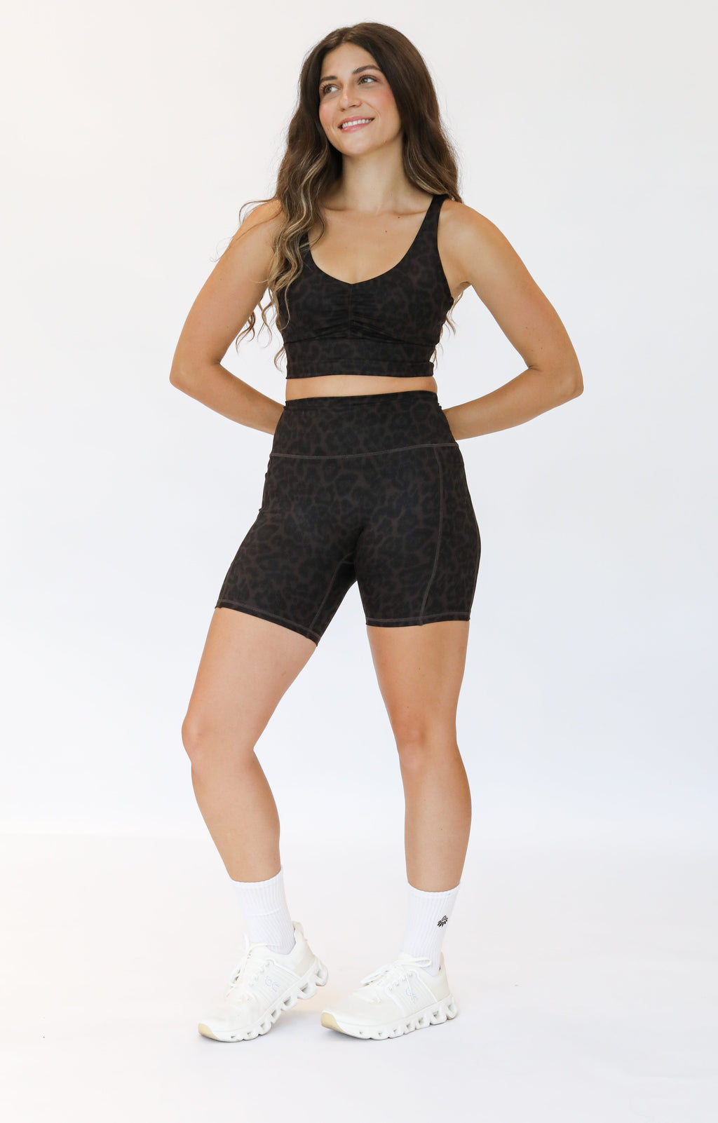 Skin Glide Shorts (6 in. inseam) - Cocoa Leopard