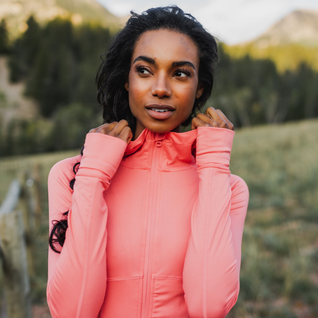 Sculpt Jacket - Coral - XS ONLY - FINAL SALE