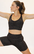 Annie Sports Bra - Cocoa Leopard