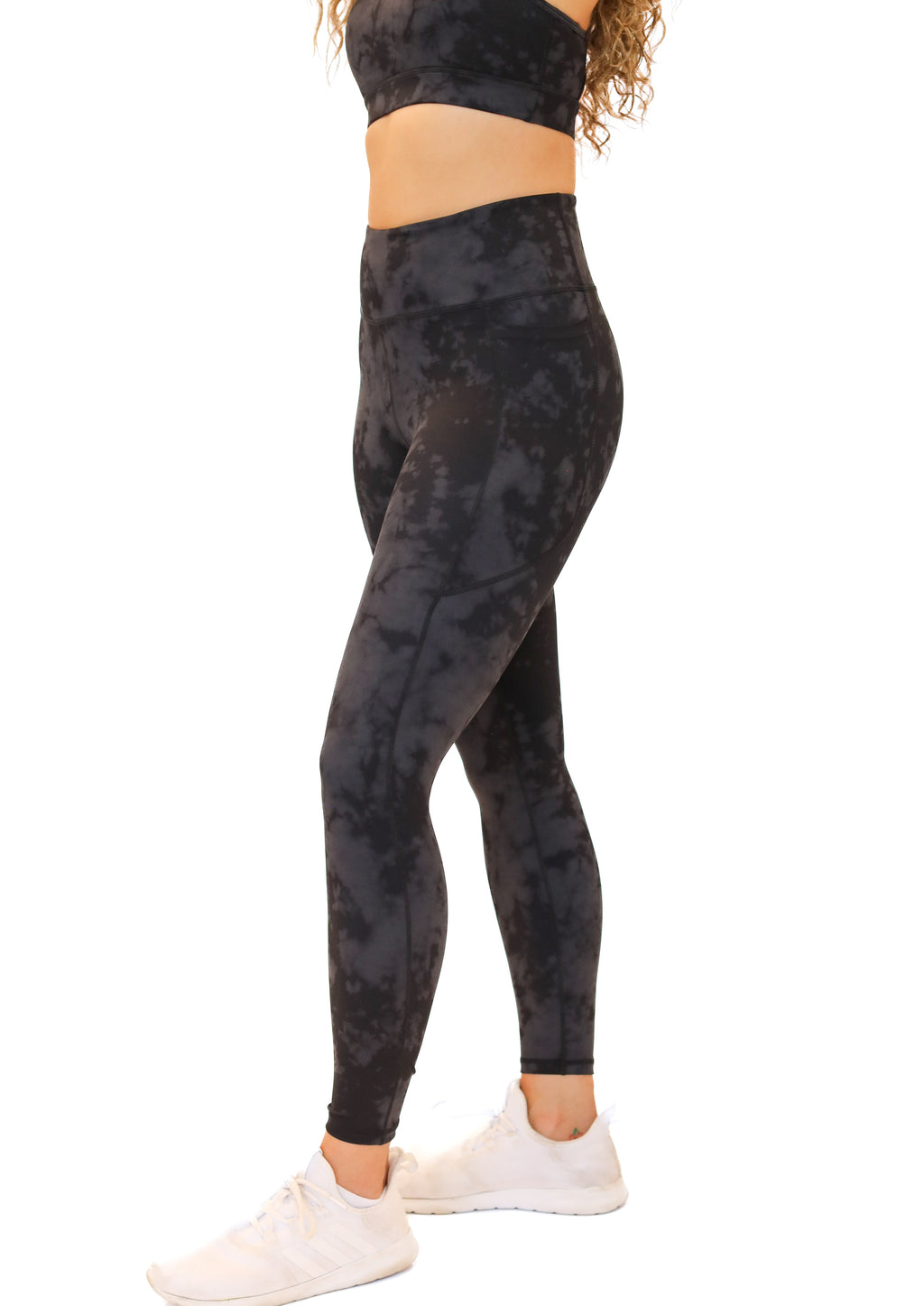 Lux Baseline 7/8 Leggings (23 in.) - Onyx Tie Dye