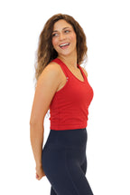 Essential Short Seamless Tank - Cherry
