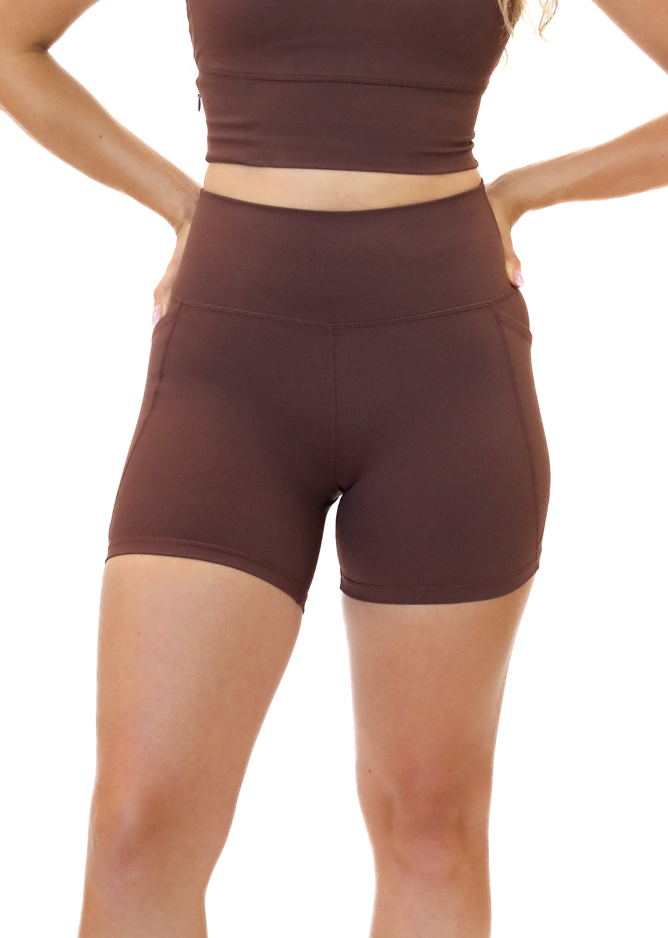 Lux High Waisted Rio Shorts (Multi-Lengths) - Fossil