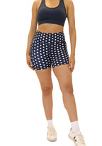 Lux High Waisted Rio Shorts (5 in. inseam) - Navy Stars