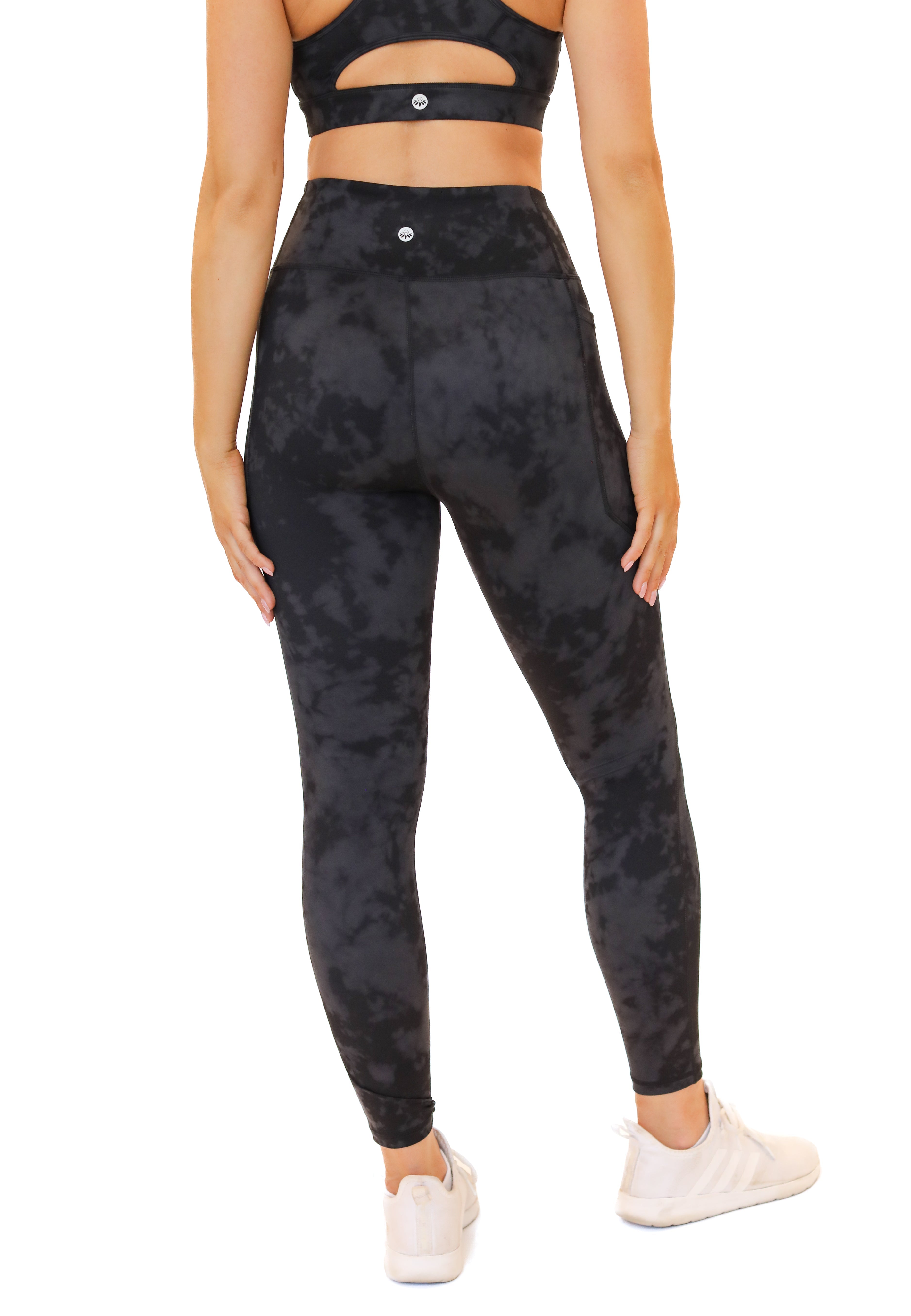 Lux Baseline 7/8 Leggings (23 in.) - Onyx Tie Dye