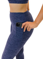 7/8 Dynamic Chakra Leggings (24 in. inseam) - Heather Dusk