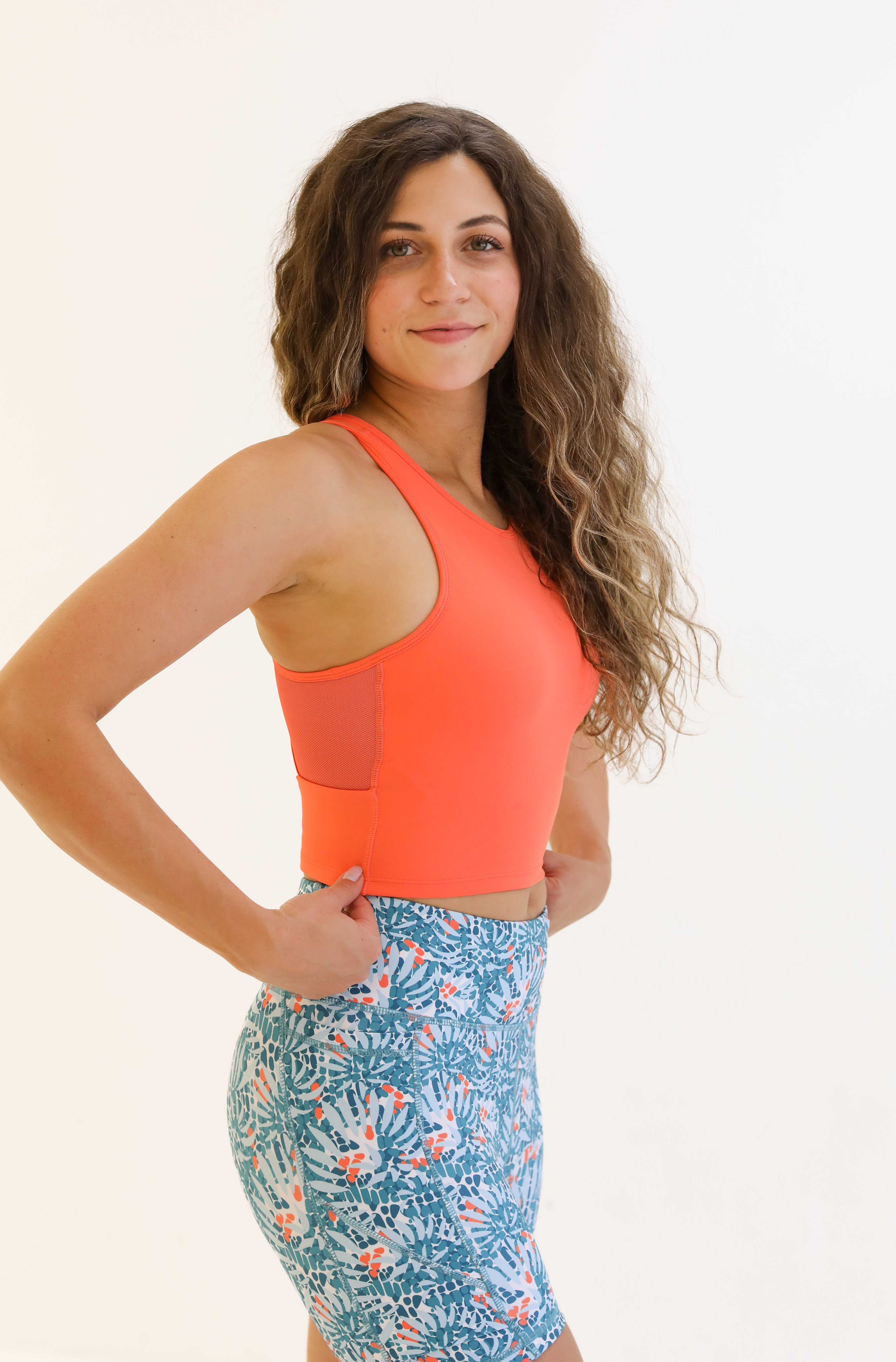 Malibu Crop Top  - Tangerine