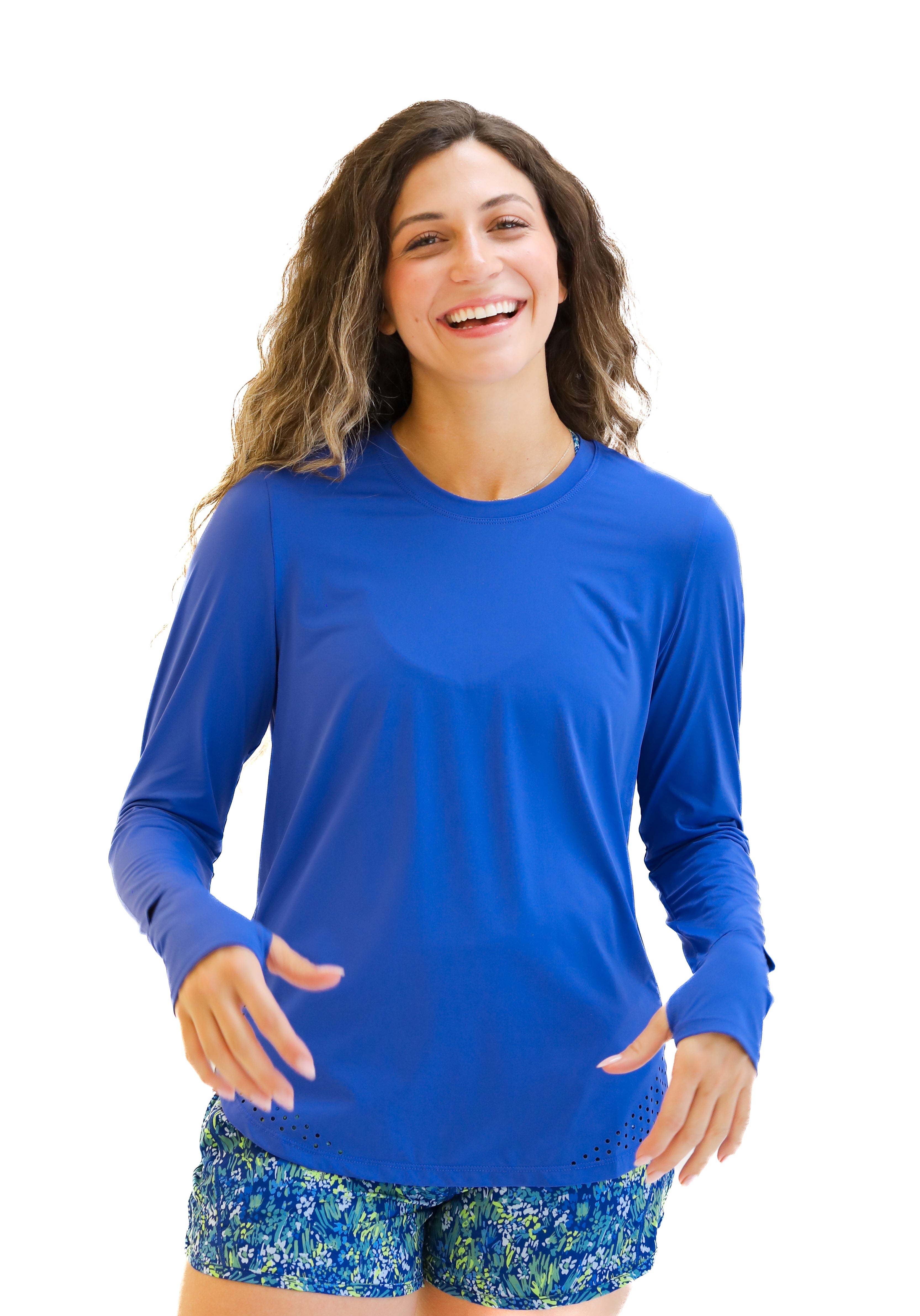 Sunny Days UPF Long Sleeve - Cobalt