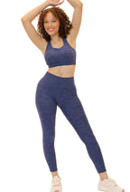 7/8 Dynamic Chakra Leggings (24 in. inseam) - Heather Dusk