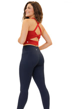 Skin Twist Back Crop - Cherry