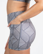 Skin Biker Shorts (4 in. inseam) - Grey Peacock