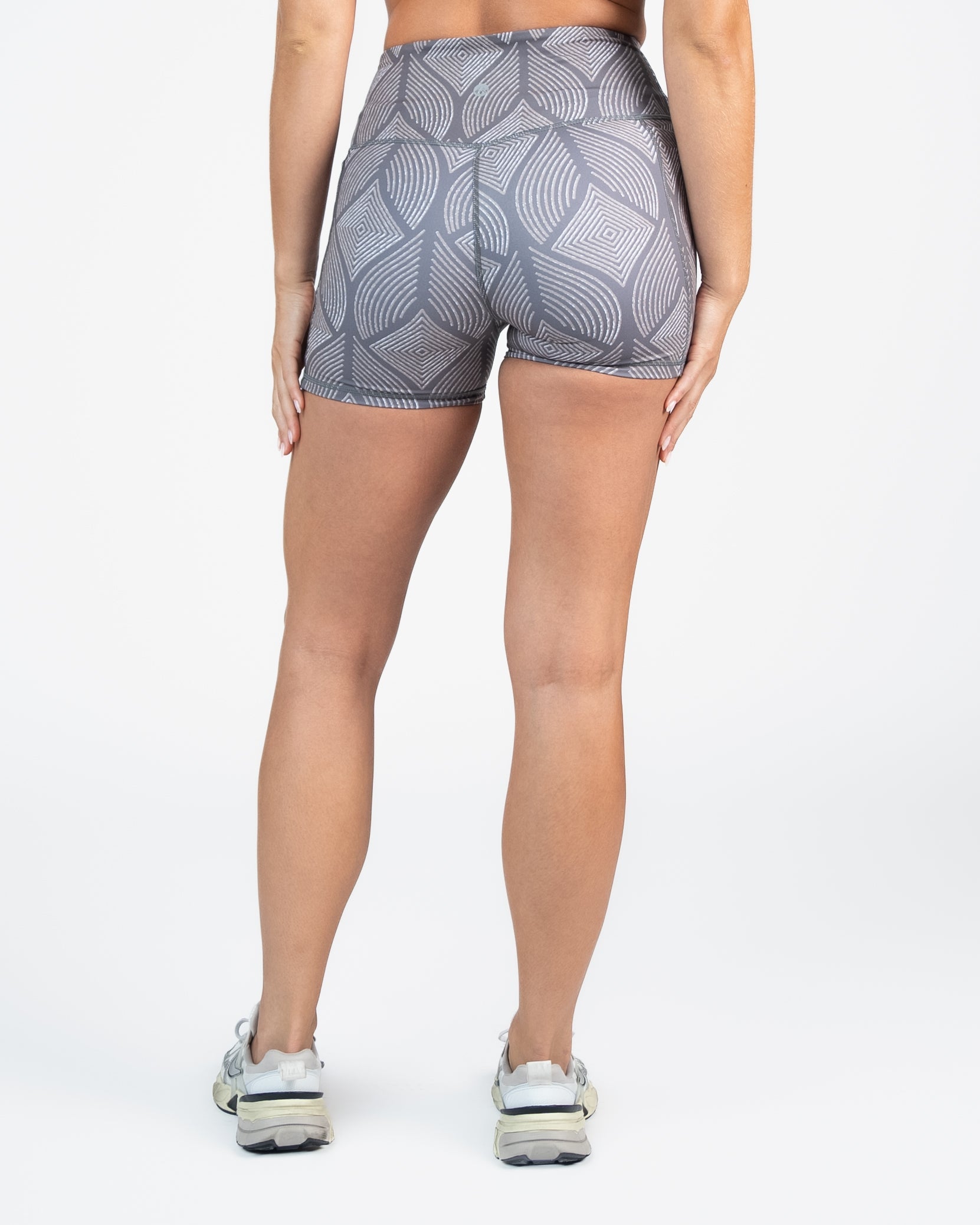 Skin Biker Shorts (4 in. inseam) - Grey Peacock