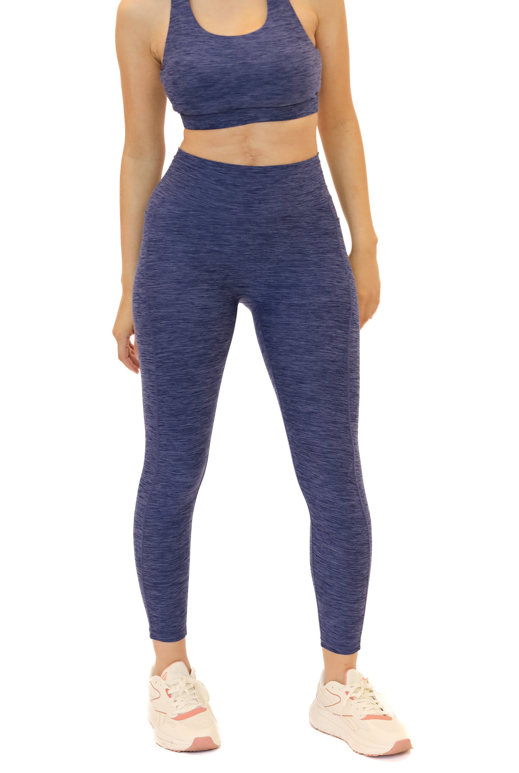7/8 Dynamic Chakra Leggings (24 in. inseam) - Heather Dusk