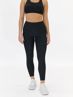 7/8 Dynamic Chakra Leggings (24 in. inseam) - Heathered Black