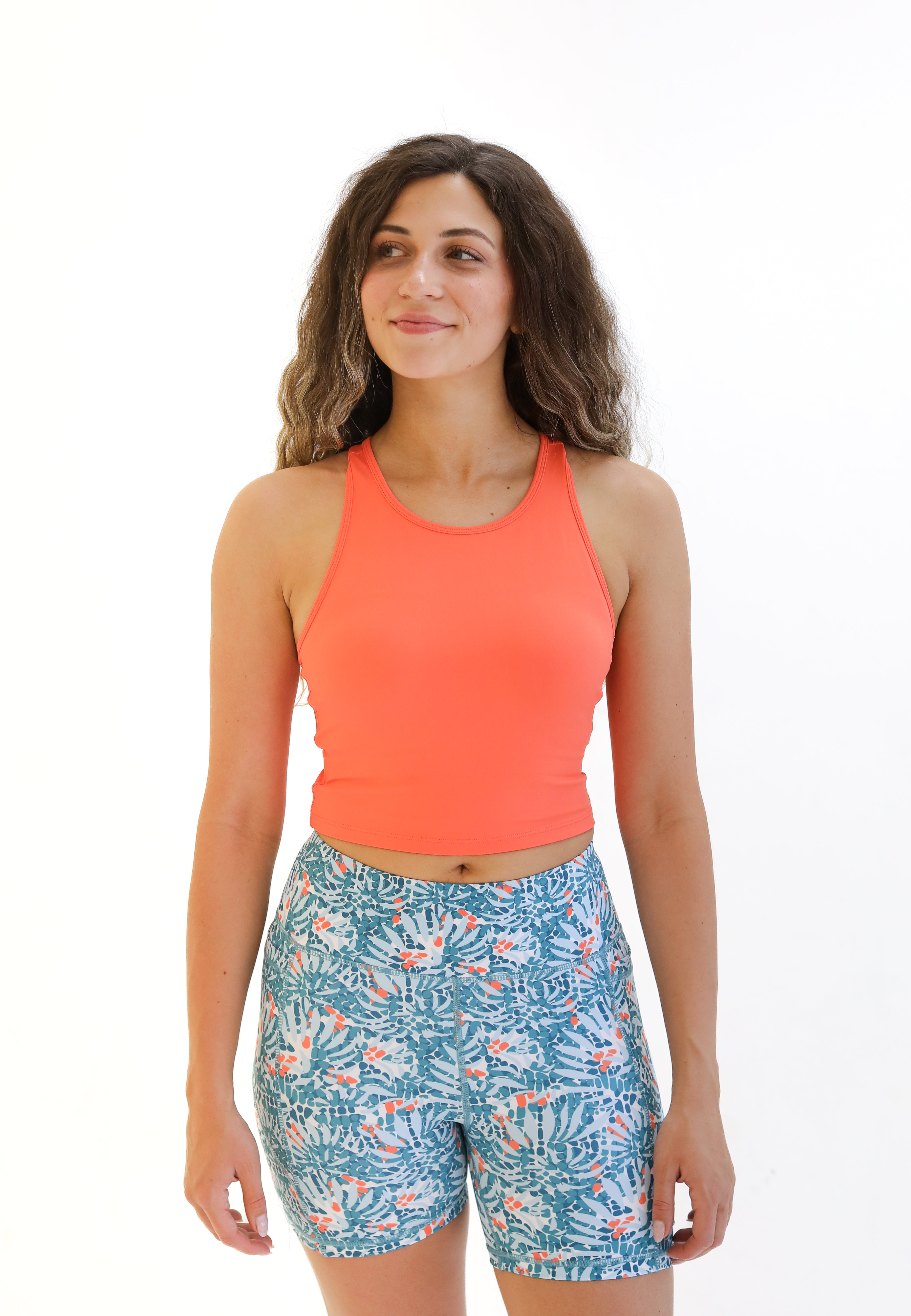 Malibu Crop Top  - Tangerine