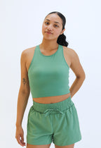 Malibu Crop Top  - Pistachio