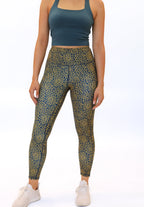 High Waisted Vinyasa 7/8 Leggings - Pacific Sunburst