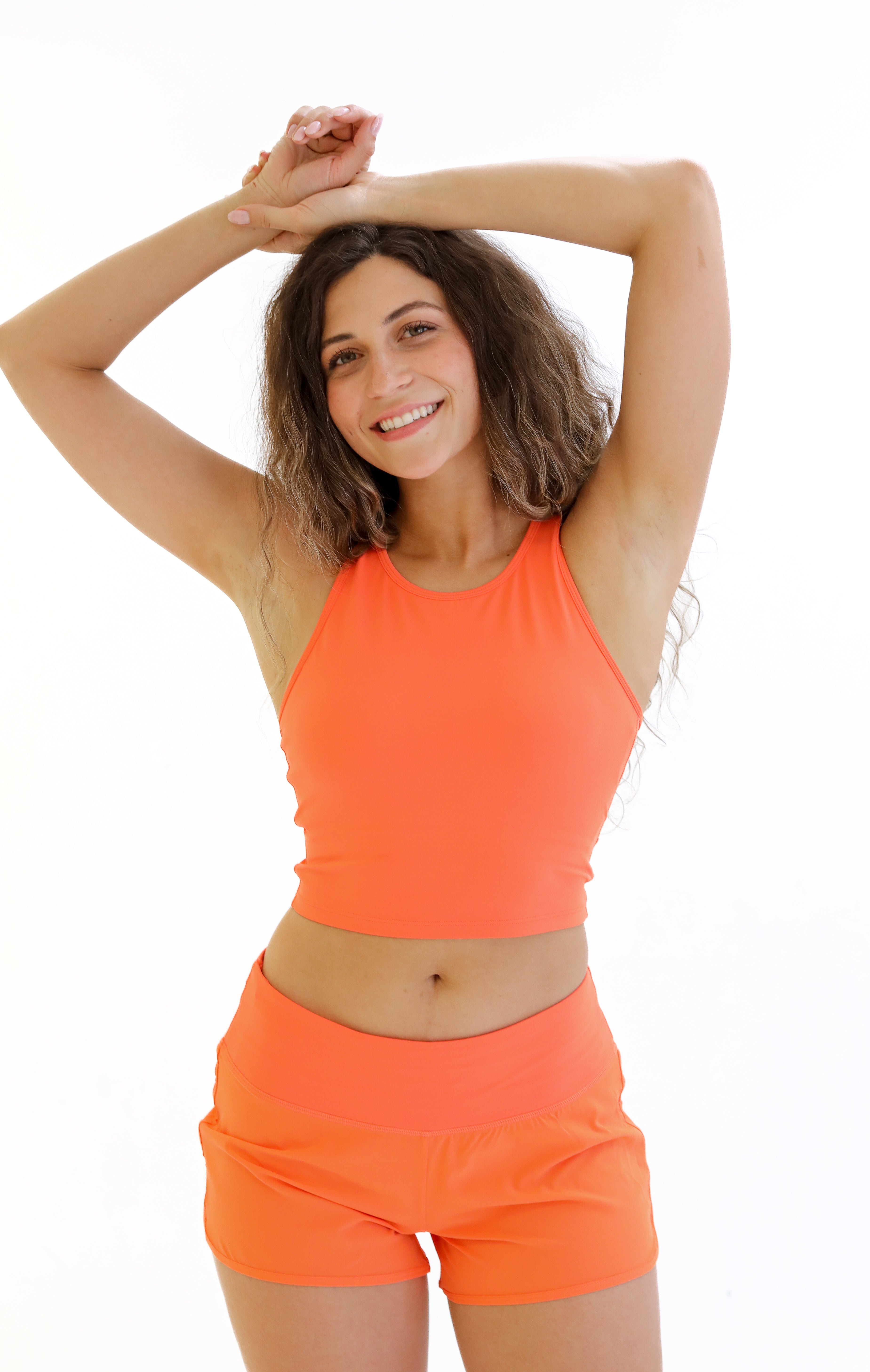 Malibu Crop Top  - Tangerine