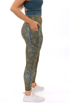 High Waisted Vinyasa 7/8 Leggings - Pacific Sunburst