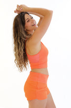 Malibu Crop Top  - Tangerine