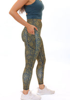 High Waisted Vinyasa 7/8 Leggings - Pacific Sunburst