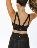 Annie Sports Bra - Cocoa Leopard