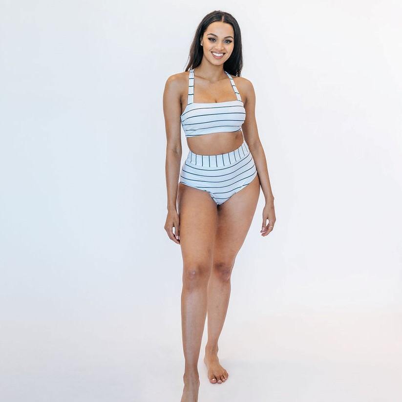 Page High Waisted Swim Bottoms - Sailor - S ONLY - FINAL SALE