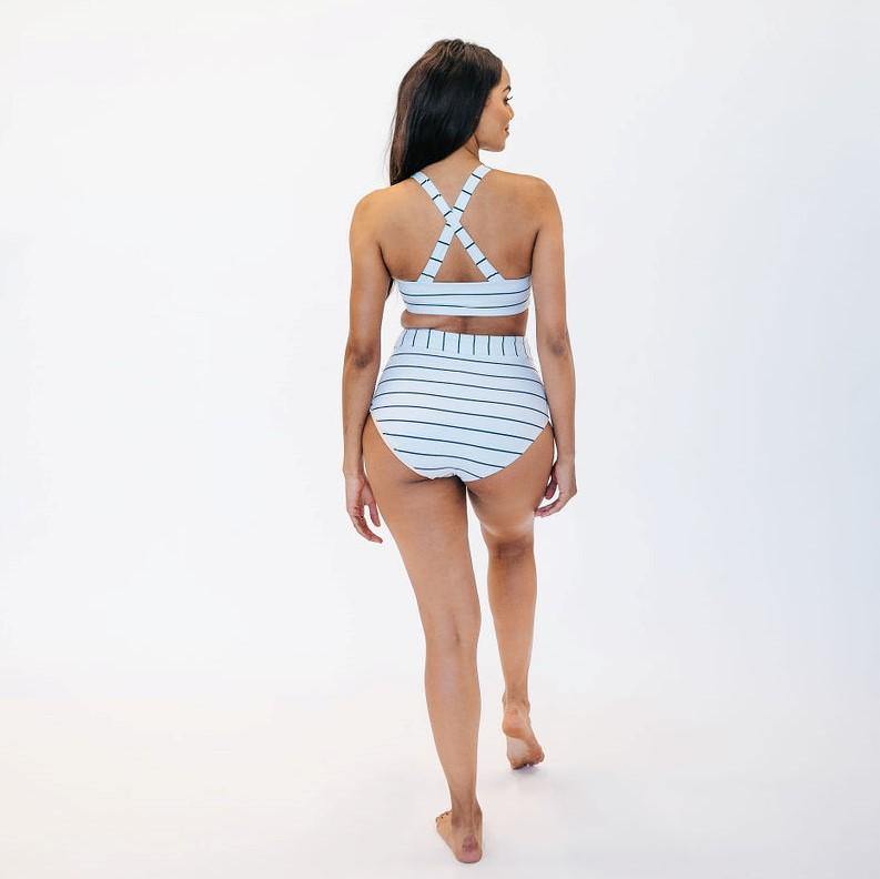 Page High Waisted Swim Bottoms - Sailor - S ONLY - FINAL SALE