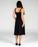 Empire Midi Dress - Black - FINAL SALE