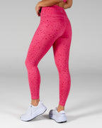 High Waisted Vinyasa 7/8 Leggings - Hibiscus Terrazzo - S ONLY - FINAL SALE