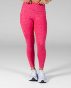 High Waisted Vinyasa 7/8 Leggings - Hibiscus Terrazzo - S ONLY - FINAL SALE