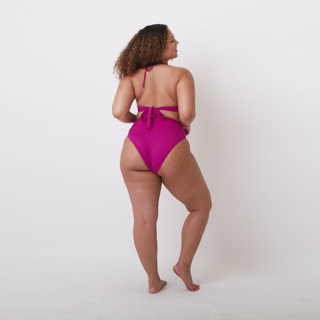 Luna Bikini Bottoms - Magenta - XL ONLY - FINAL SALE