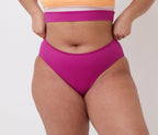 Mirage Bikini Bottoms - Ribbed Magenta - FINAL SALE