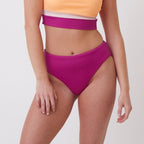Mirage Bikini Bottoms - Ribbed Magenta - FINAL SALE