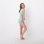 Havasu Bikini Top - Ribbed Turquoise - S ONLY - FINAL SALE