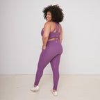 Ribbed Shakti Leggings - Berry - S ONLY - FINAL SALE