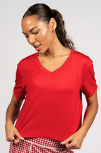 Weekend Lounge Tee - Cherry