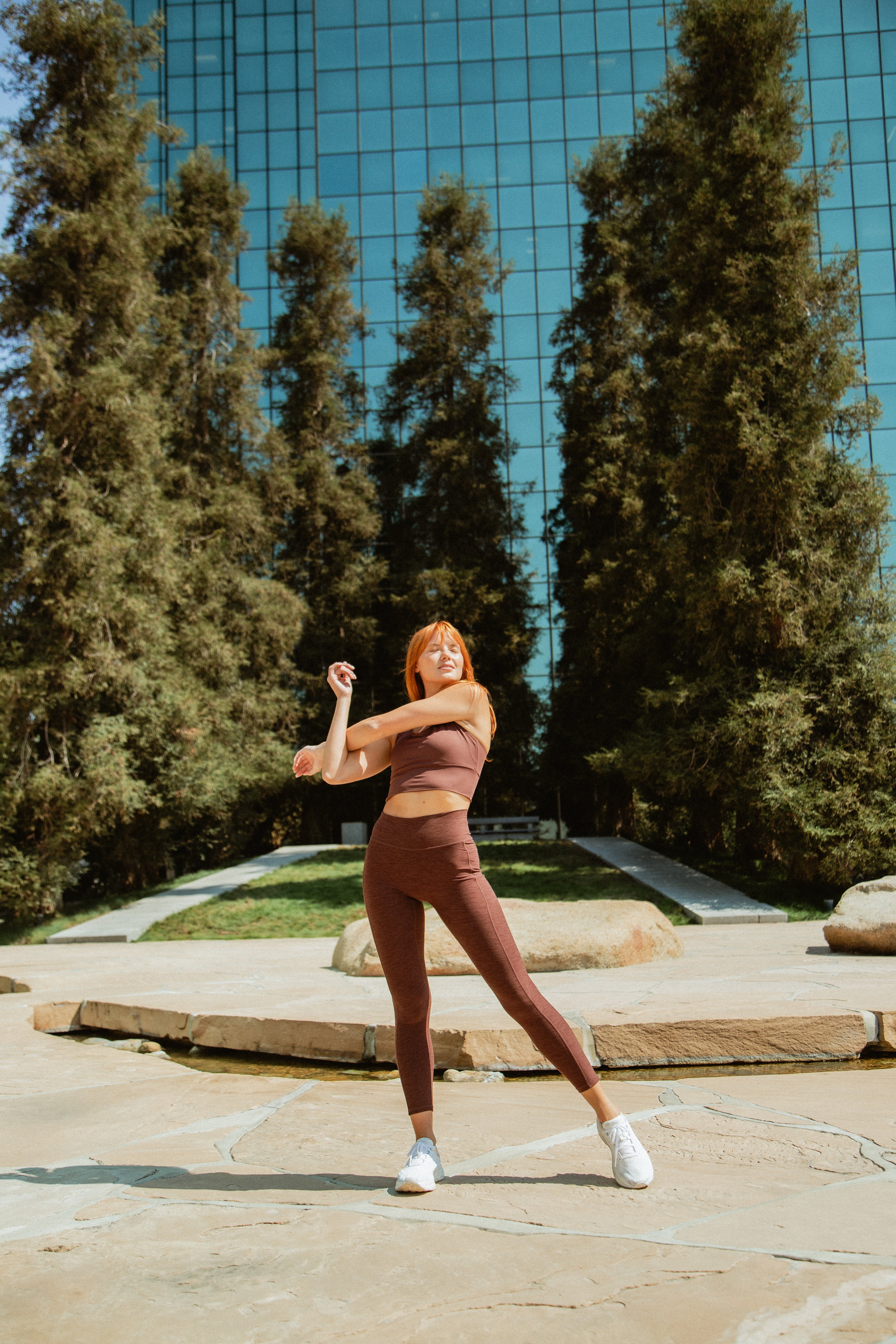 7/8 Dynamic Chakra Leggings (24 in. inseam) - Heather Fossil