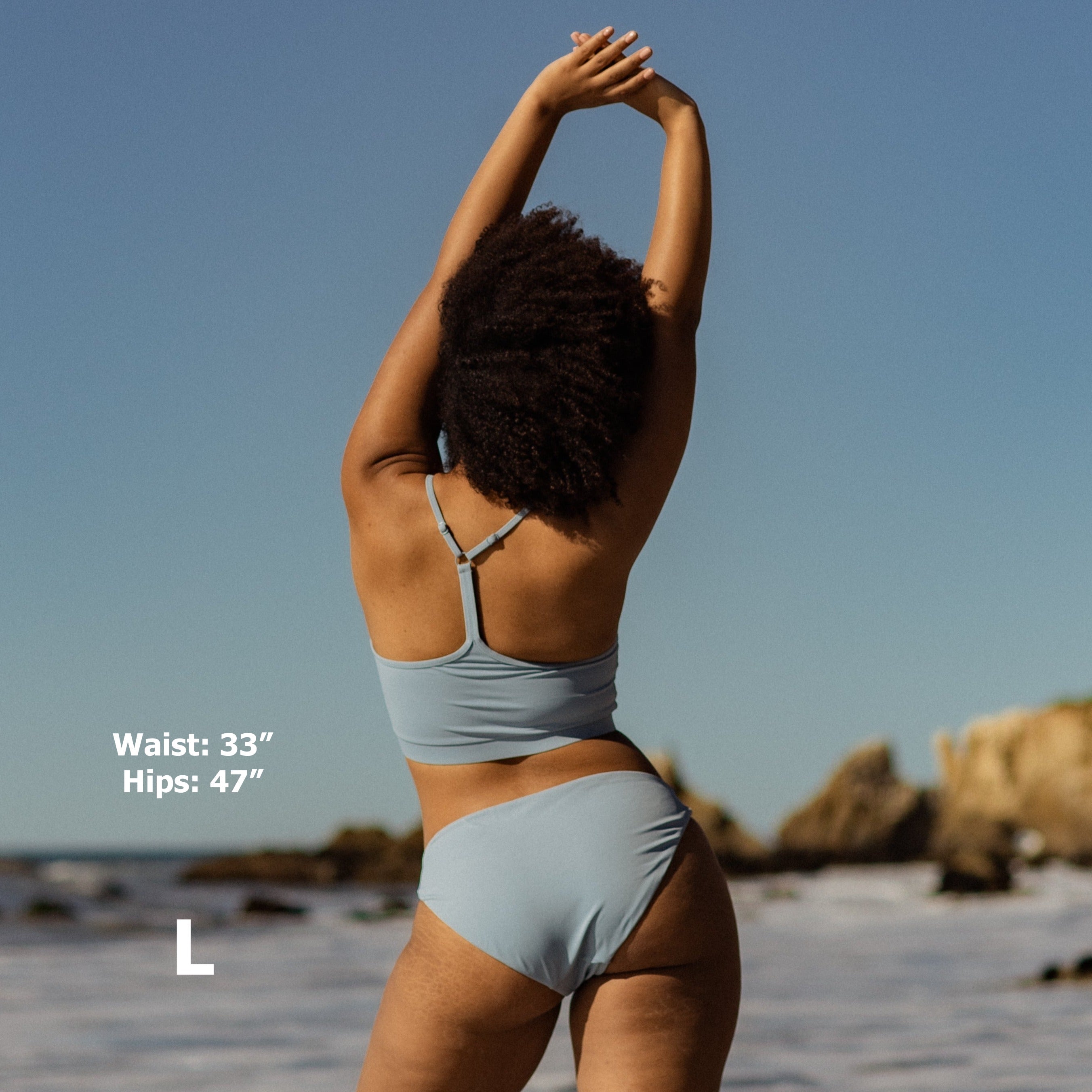 Tucson Bikini Bottoms - Steel Blue - FINAL SALE - S & M ONLY