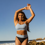 Mia Bikini Top - Steel Blue - XL ONLY - FINAL SALE