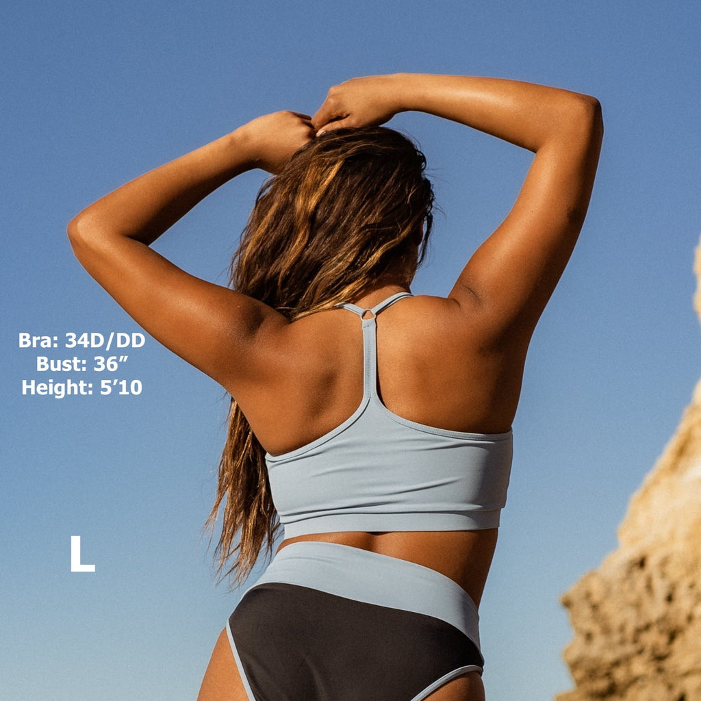 Mia Bikini Top - Steel Blue - XL ONLY - FINAL SALE