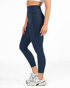 Unity Ribbed Leggings - Navy