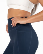 Unity Ribbed Leggings - Navy