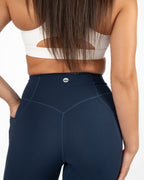 Unity Ribbed Leggings - Navy